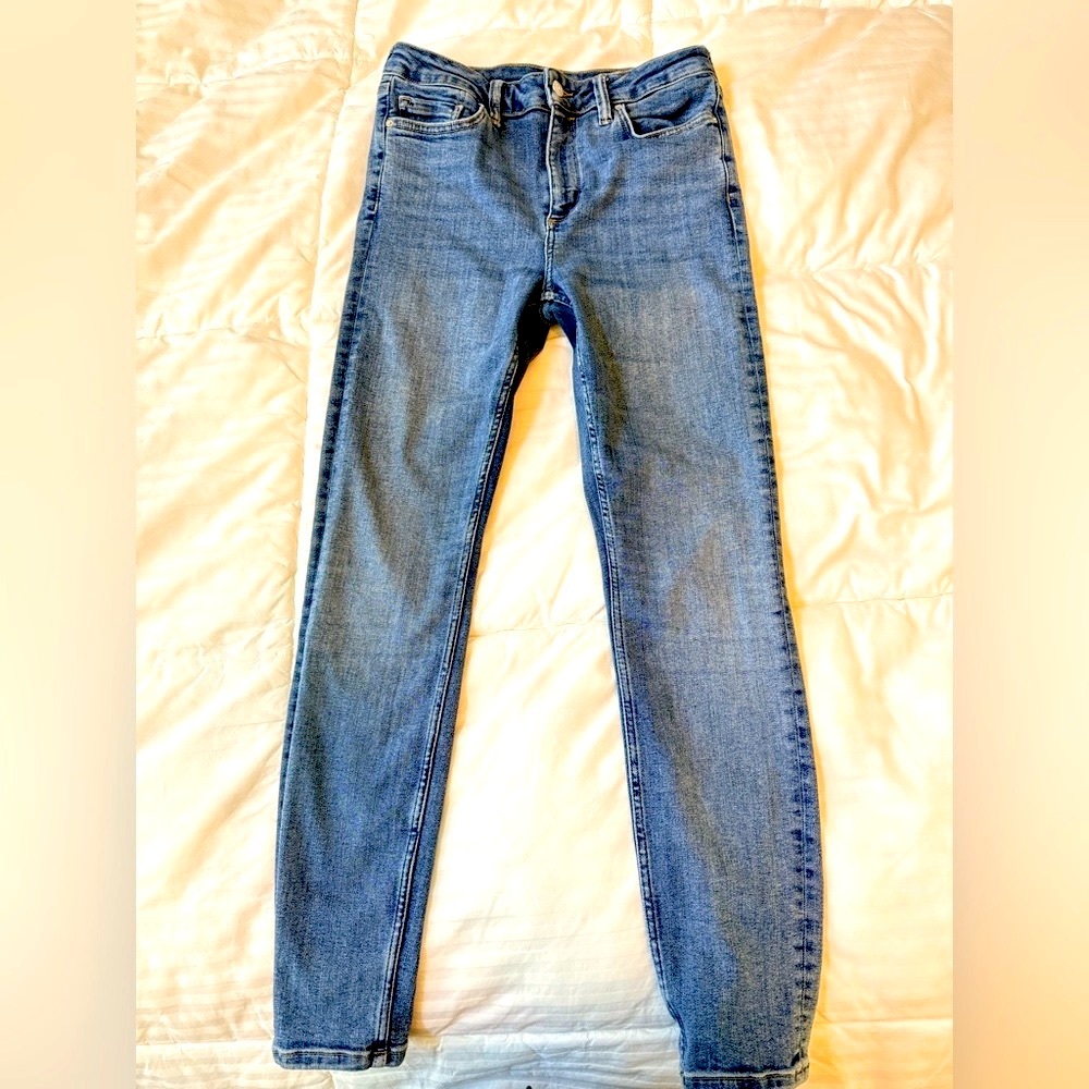 All Saints Dax Size Me Skinny Jeans in Washed Indigo - Medium (W 27, 28, 29) - Picture 6 of 10